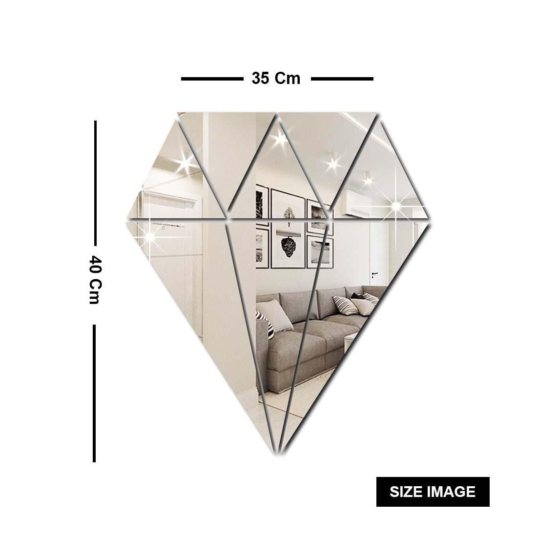 Diamond 3D Mirror Wall Stickers
